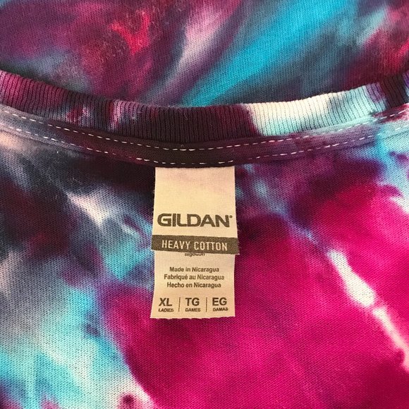 Women's Tie-Dye S/S V-Neck T-Shirt | X-Large - Picture 7 of 8